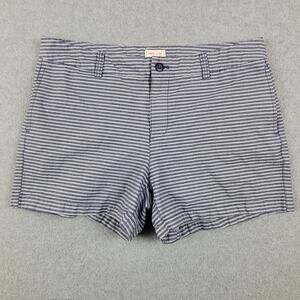Khakis by Gap Shorts Womens Size 12 The 4" Short Blue Stripe 32" Waist